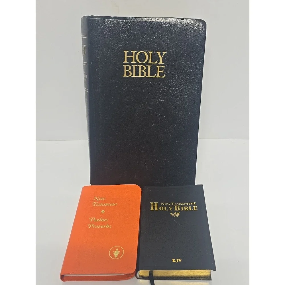 Holy Bible Lot KJV New Testament Psalms Proverbs Pocket Bible 3 Books Christian‎
