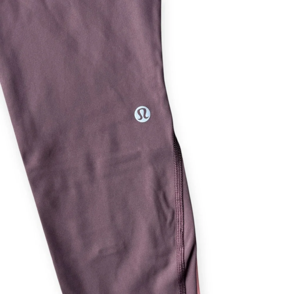 Lululemon Women's Size 4 Speed Limit Crop‎ Legging Tight Cherry Cola