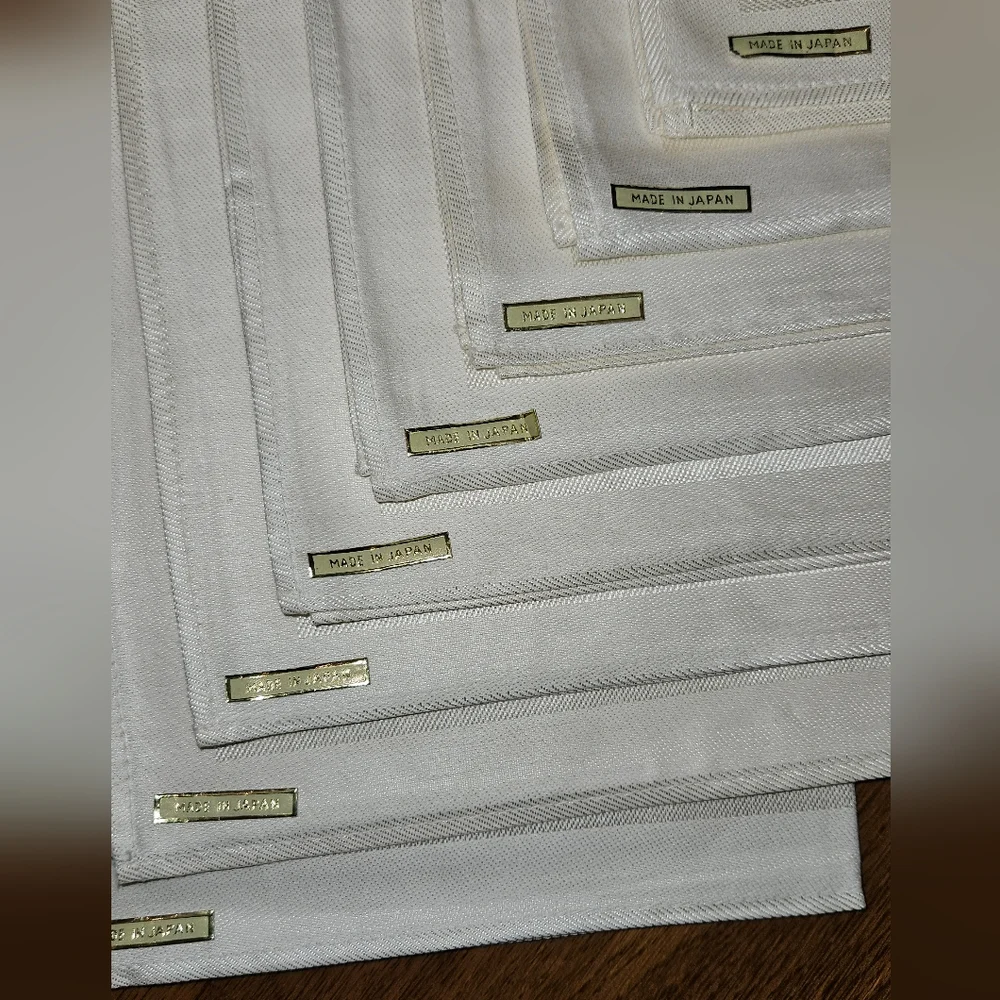 Imported from Japan Damask Washable Cloth 8 pc Napkin Set VINTAGE.