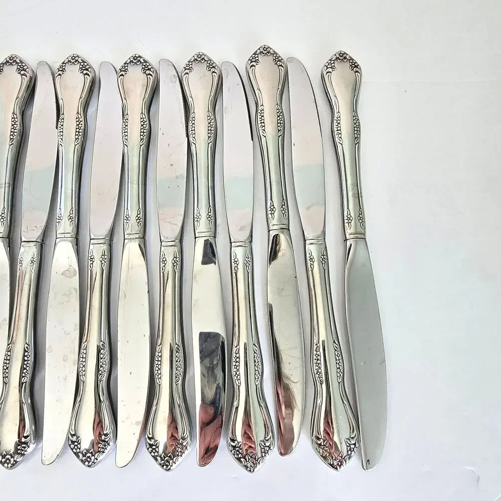 Oneida Mansfield Amadeus Set of 14 Dinner Knives Stainless WM Rogers Deluxe