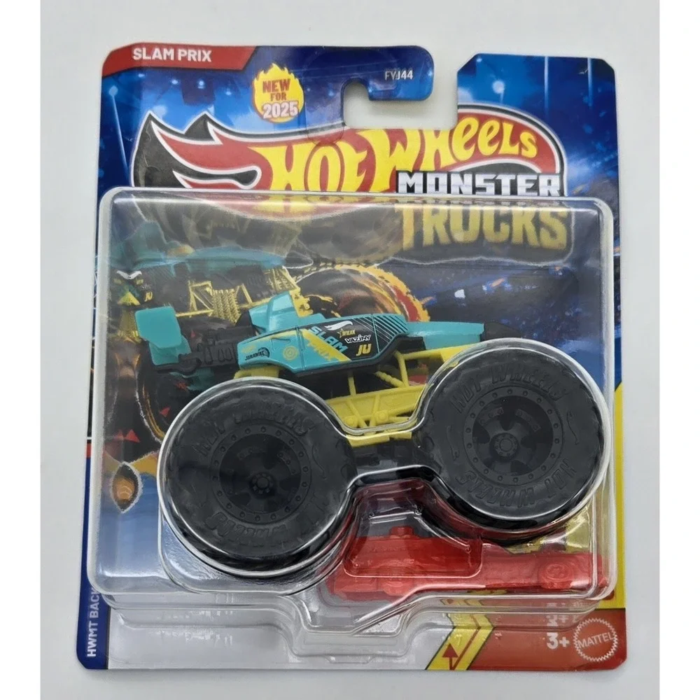 Hot Wheels Monster Trucks 2025 Slam Prix Back to Basics HWMT 4/5 Diecast‎ New