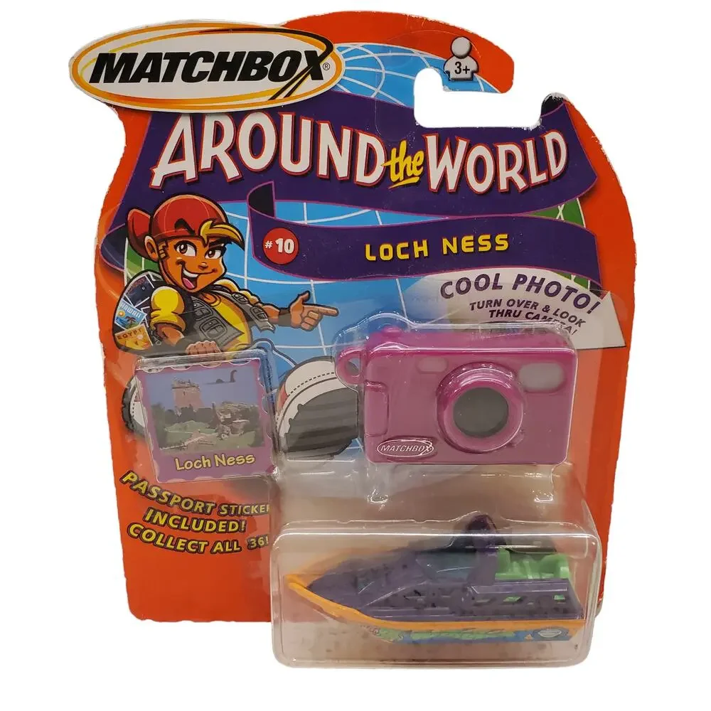 Matchbox Around the World Loch Ness Monster Boat Toys Die Cast Vintage