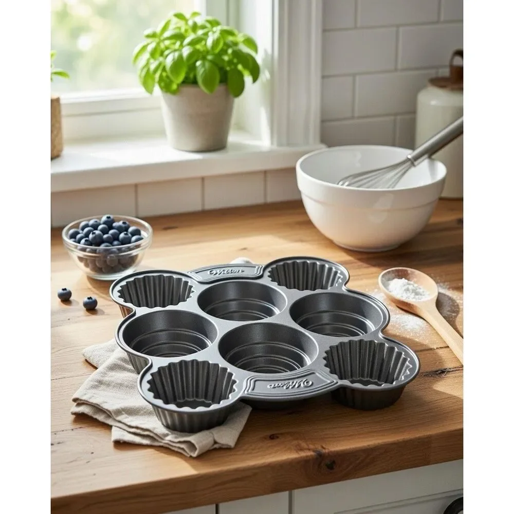 Wilton 3D CupCake mini giant Muffin Pan Heady Duty Baking Molds High Quality Cak