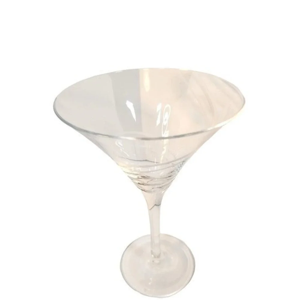 Set‎ of 4 Oversized Chic Martini Glasses Decorative Edging