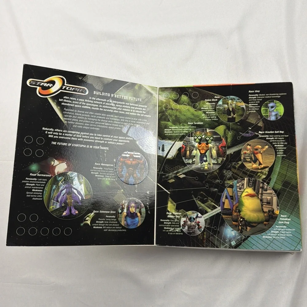 Startopia (PC, 2001) - Large BOX Eidos Factory Sealed
