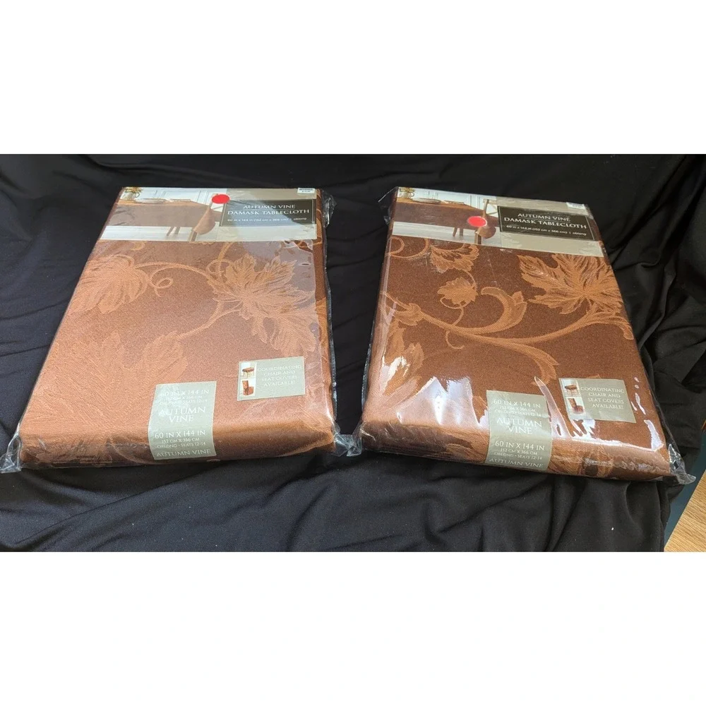 LOT OF 2 Fabric Tablecloth 60
