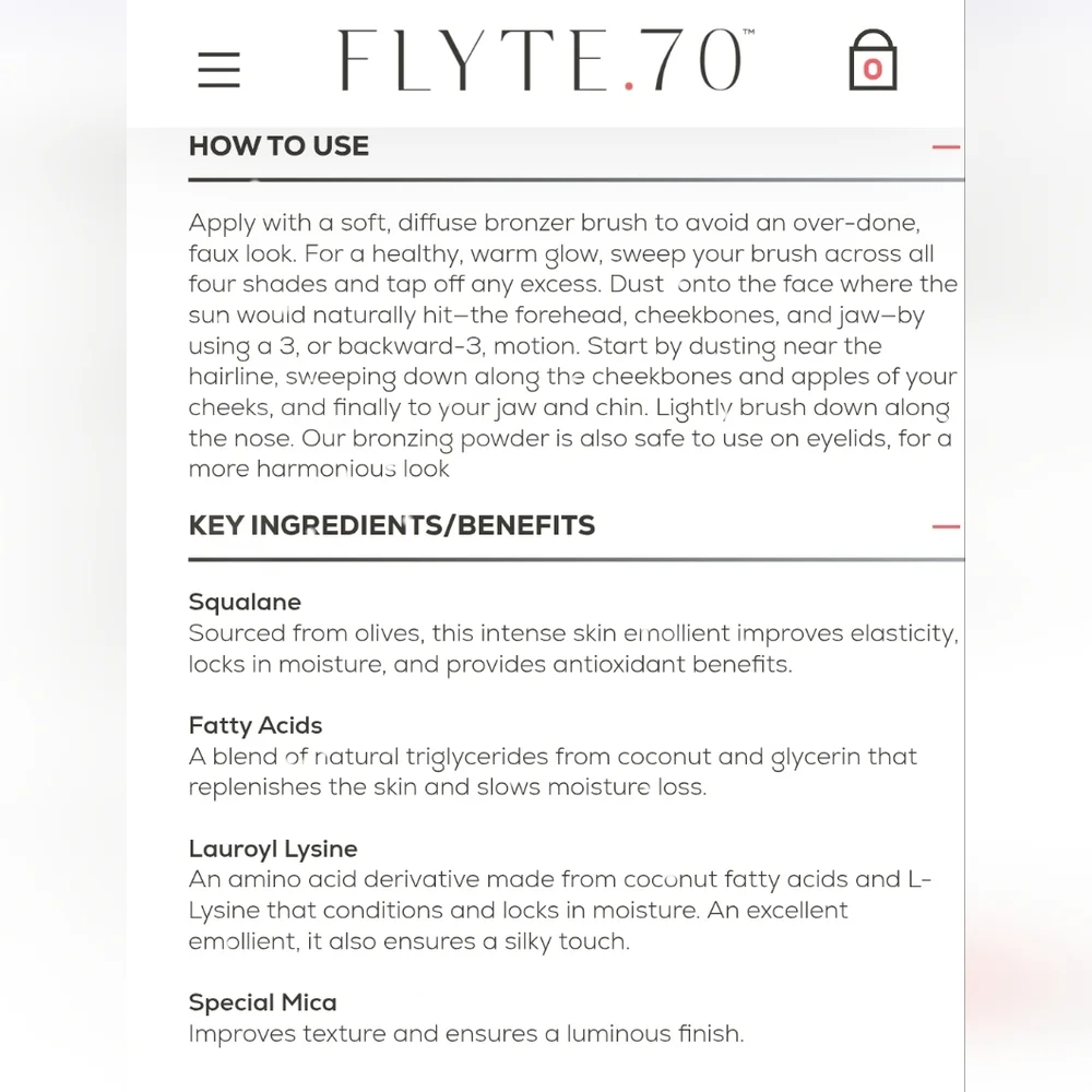 Flyte.70 ColorBack Burnished Bronzer. New. $48 MSRP‎