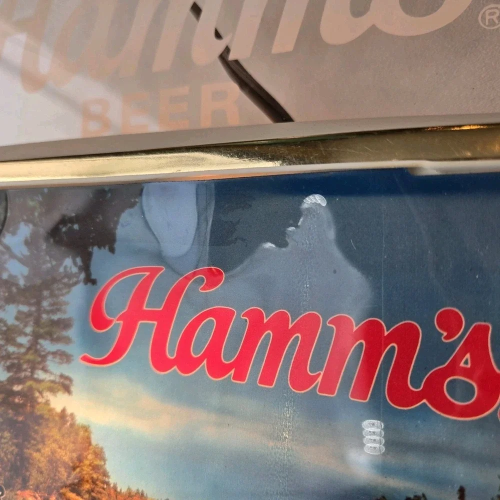 Vintage 1984 Hamm's Beer Lighted Bar Sign Pabst 16