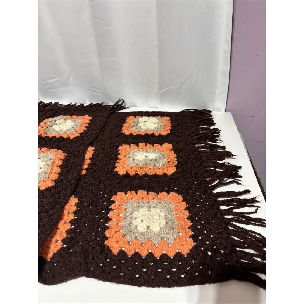 Handmade square orange space
