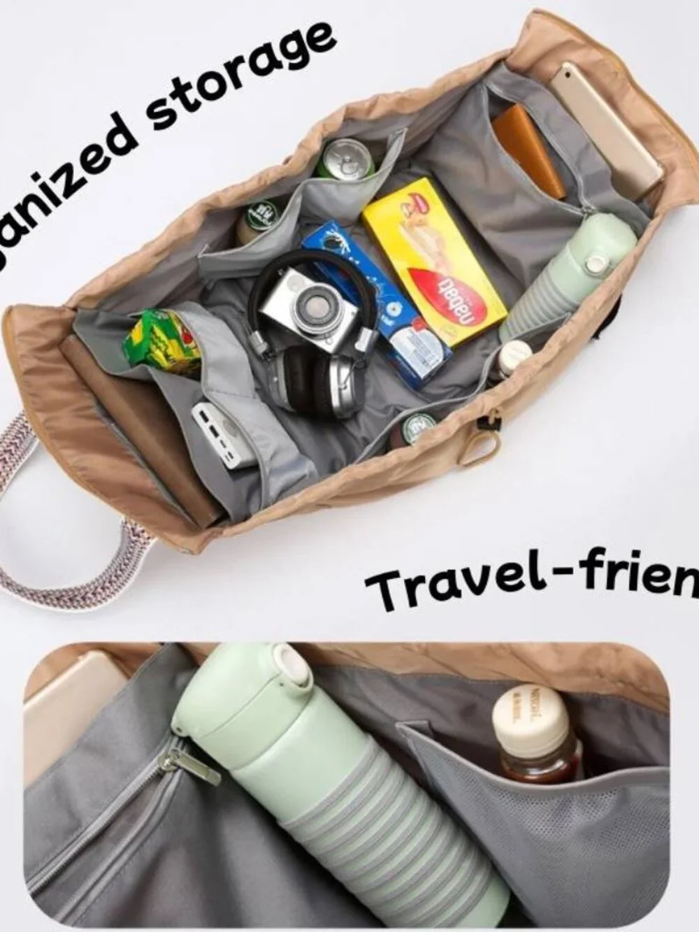 Multifunctional Women's Diaper Bag Handbag Convertible Tote Backpack Travel Bag
