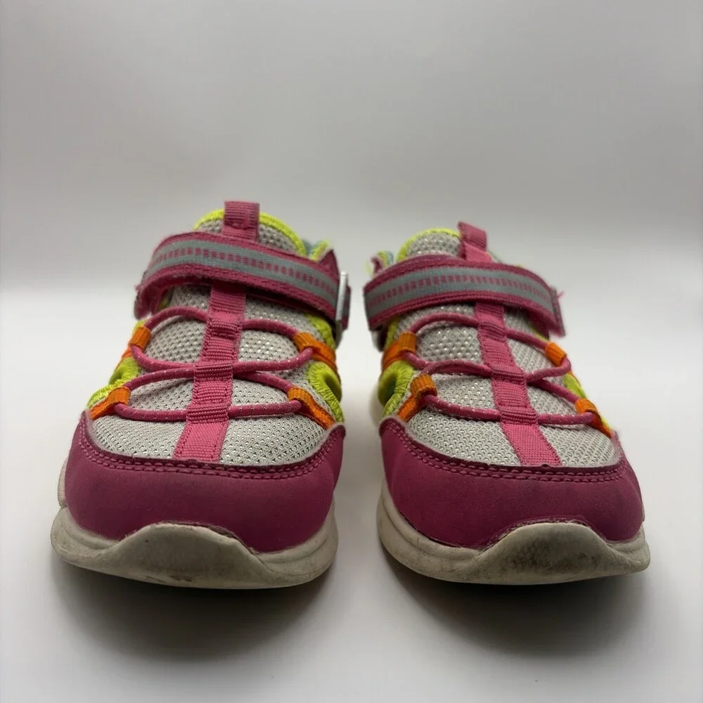 Stride Rite 360 Brinley Sneaker Sandals Toddler Girls 8M Pink/yellow/orange