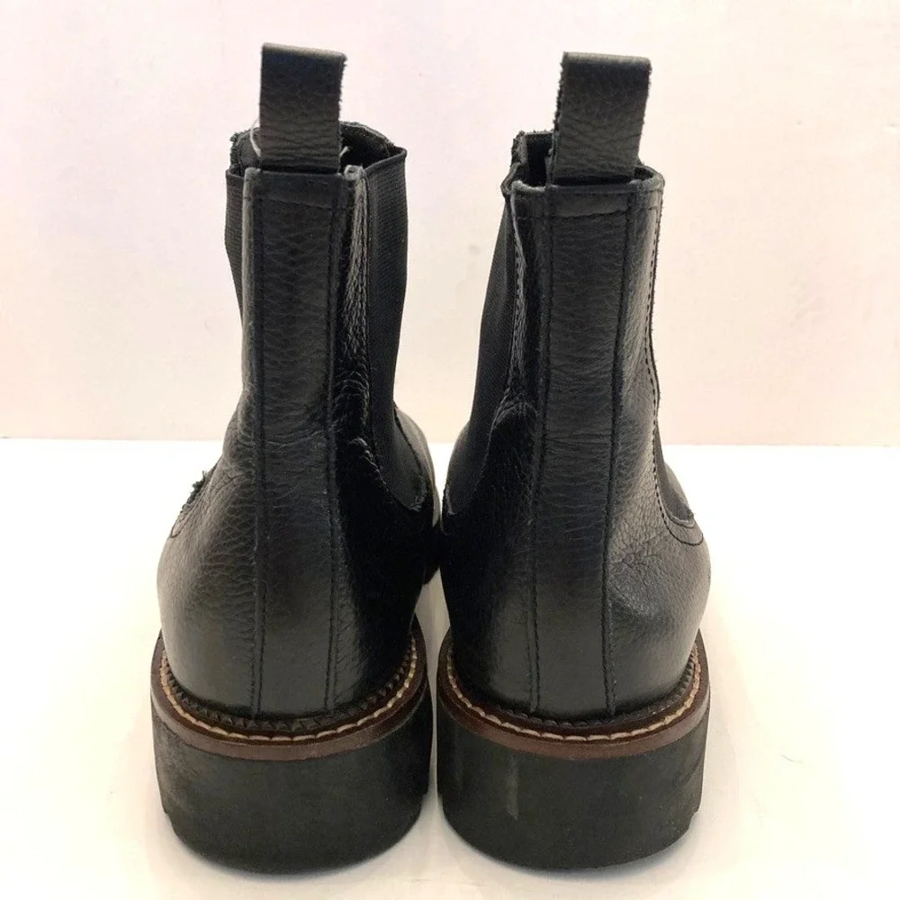 Caslon Miller Water Resistant Lug Chelsea Boot Black Leather Men's 13‎ M Shoes