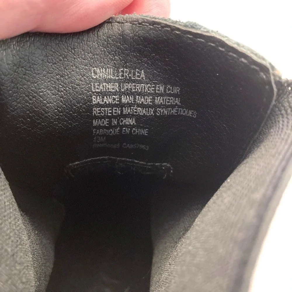 Caslon Miller Water Resistant Lug Chelsea Boot Black Leather Men's 13‎ M Shoes