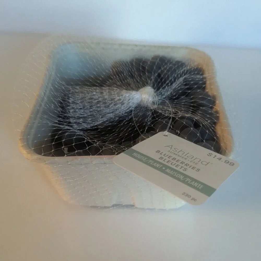 NWT Ashland Faux Blueberry Basket Fruit Michaels Fall Food Berries Kitchen Decor