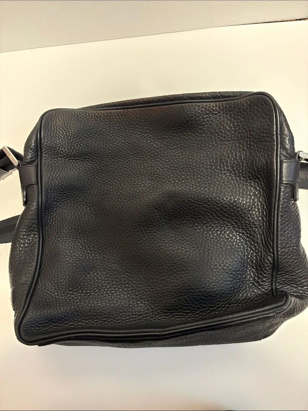 Bally black leather
