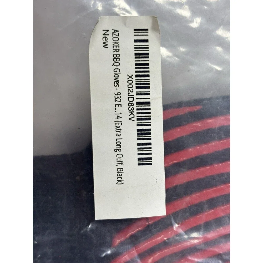 AZOKER BBQ Grill Gloves 932°F Heat Resistant 14” Extra Long Cuff Black New Open
