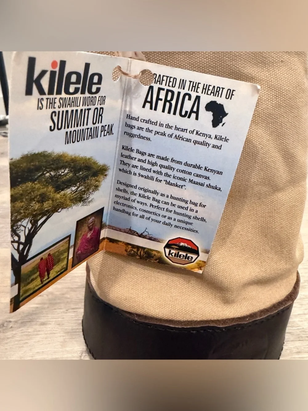 Kilele branded canvas