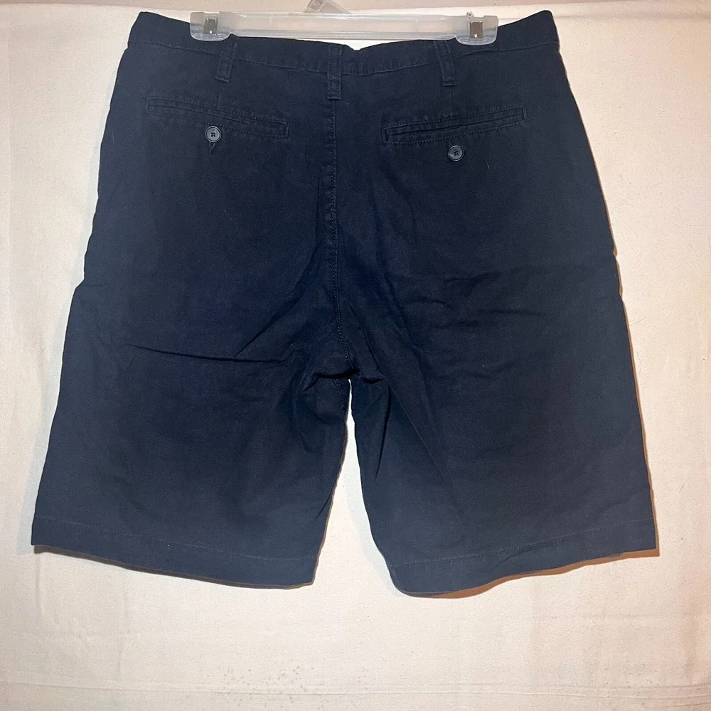 Marc Anthony Black Flex Chino Khaki Style 5 Pocket Shorts Size 32 Men A43