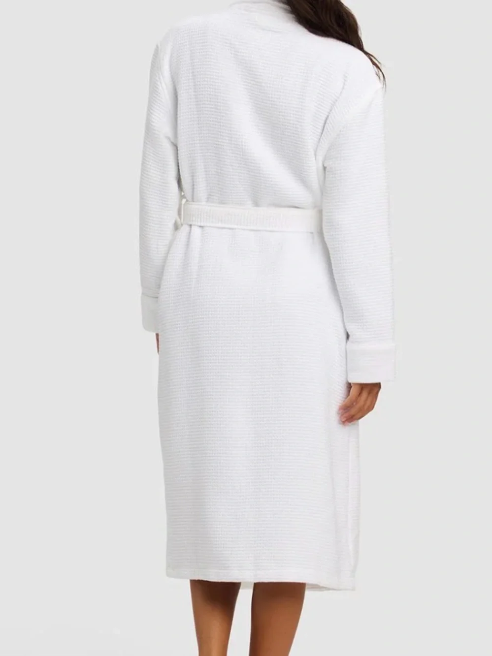 Cozy Earth New White Waffle Bath Robe $138 Retail Gift Indulgent Spa Day