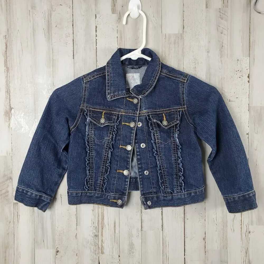 Children's Place Denim Jean Jacket Blue Size 4T
