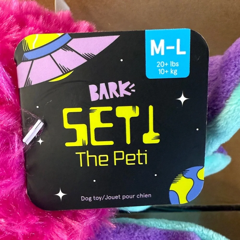 Bark playful features plush