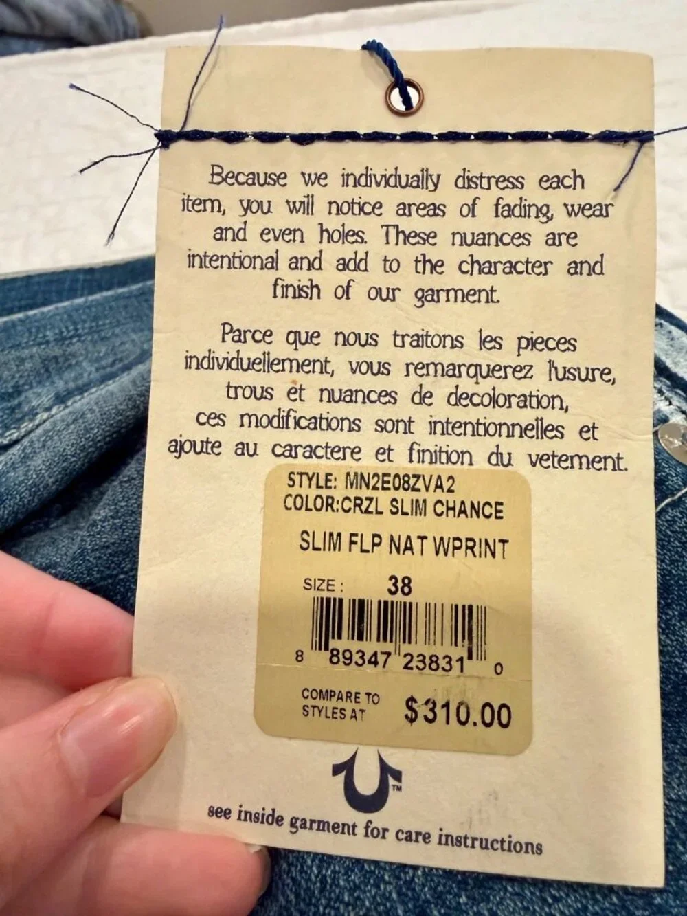 True Religion new tags