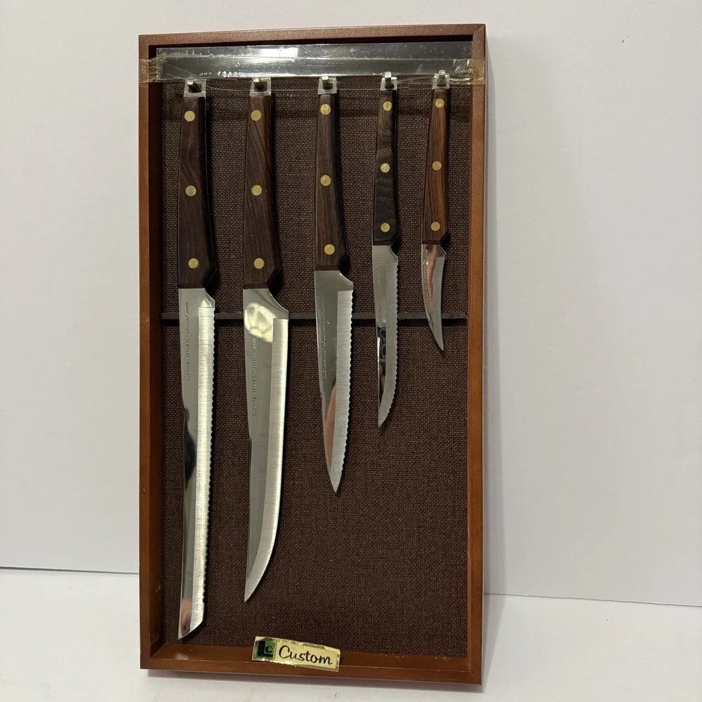 Lifetime Cutlery 5 Knife Set Custom‎ 400 Line Original Packing Stainless Steel