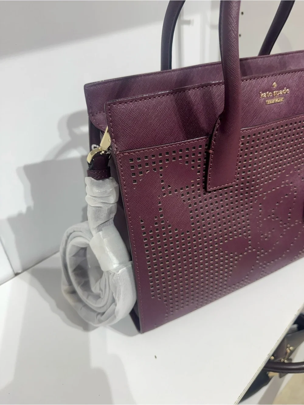 kate spade structured satchel