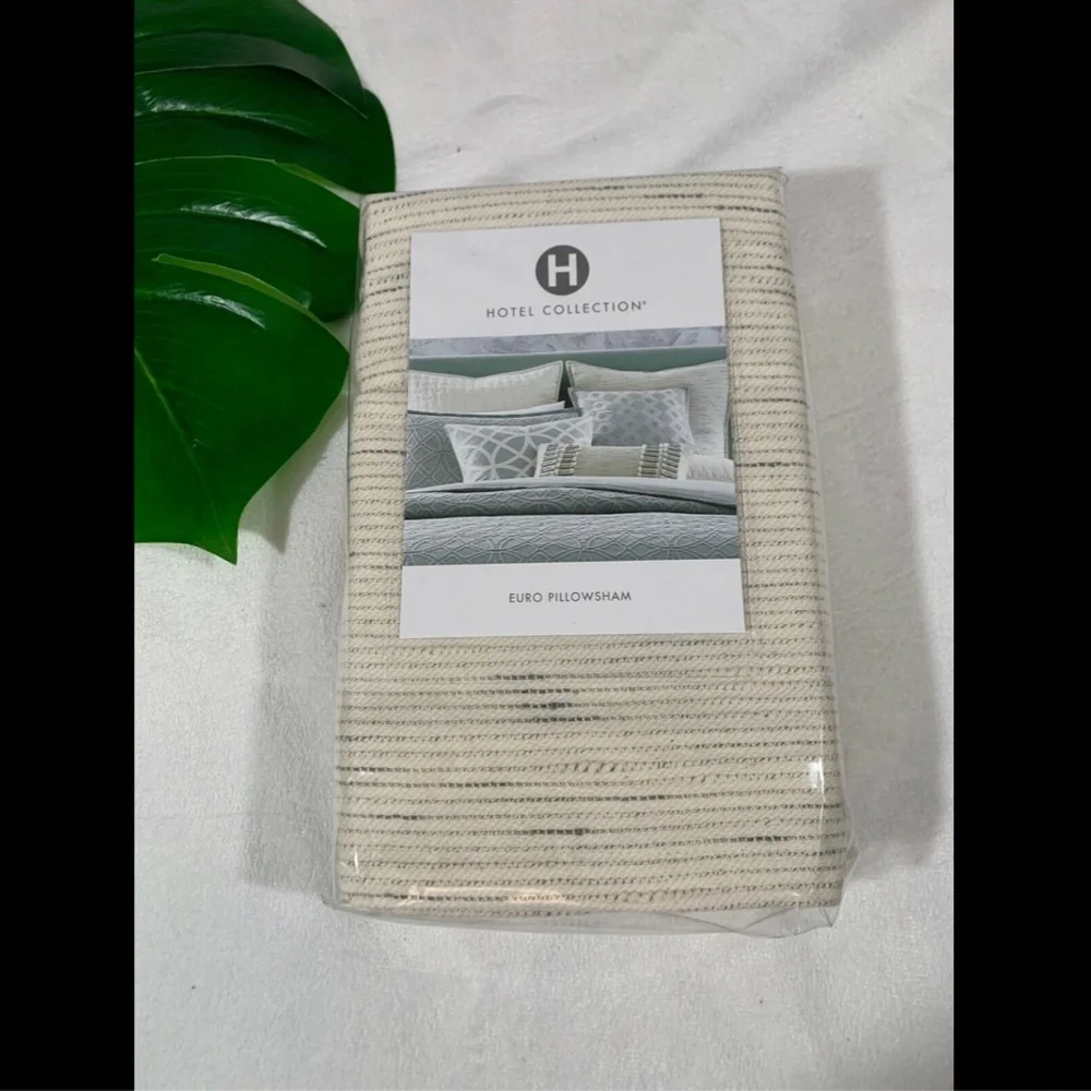 NIB $135 Hotel Collection Connections‎ European Euro Pillow Sham