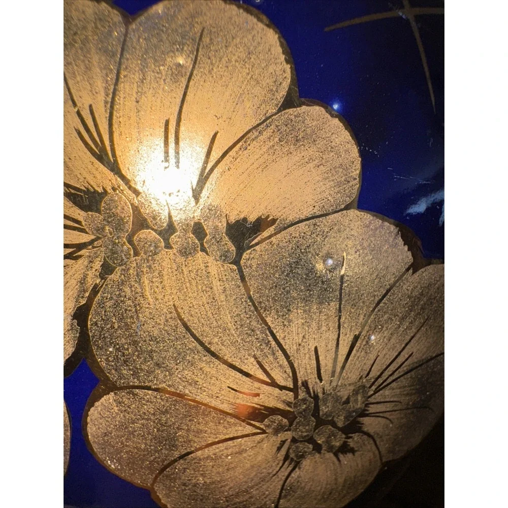 Cobalt Blue Vase‎ Handmade In Turkey 6.25
