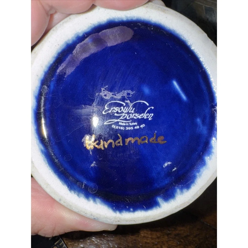 Cobalt Blue Vase‎ Handmade In Turkey 6.25