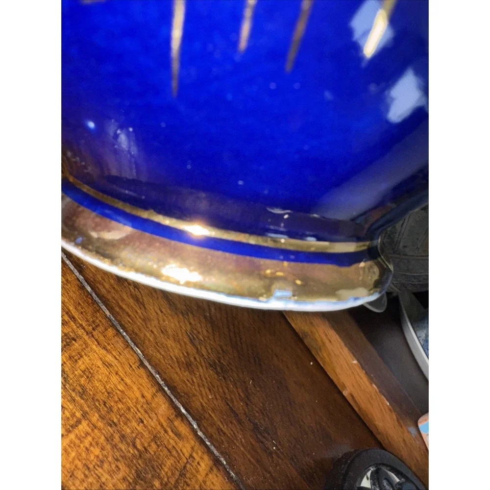 Cobalt Blue Vase‎ Handmade In Turkey 6.25