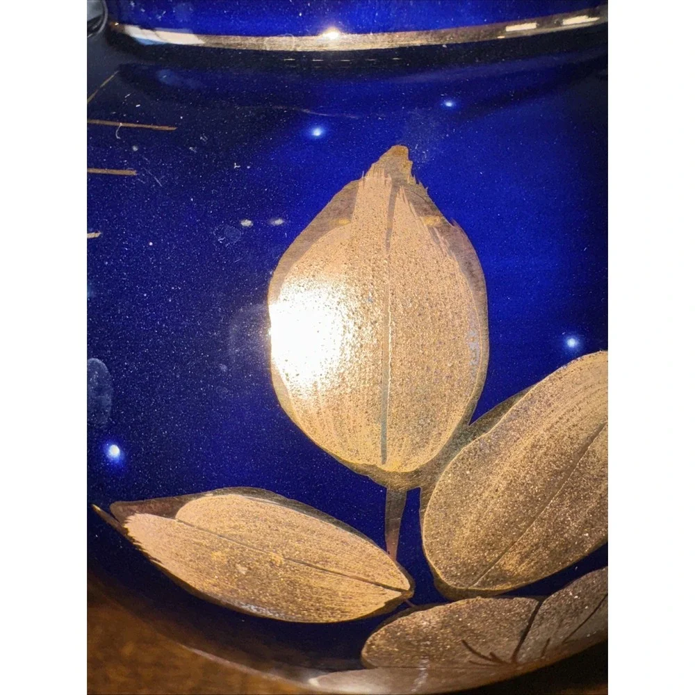 Cobalt Blue Vase‎ Handmade In Turkey 6.25
