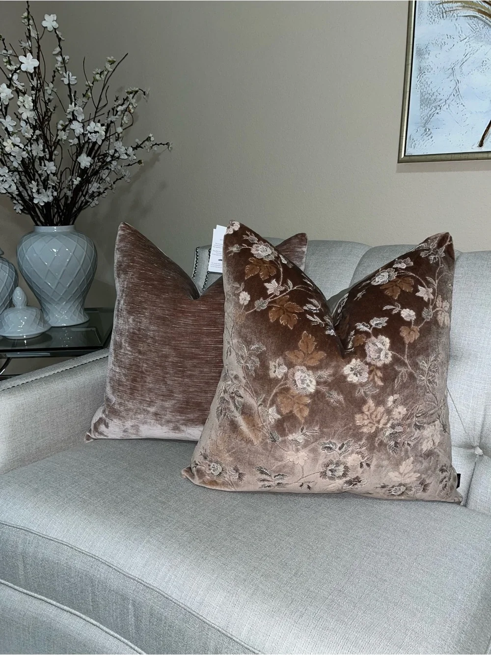P/Kaufmann Home listing pillow