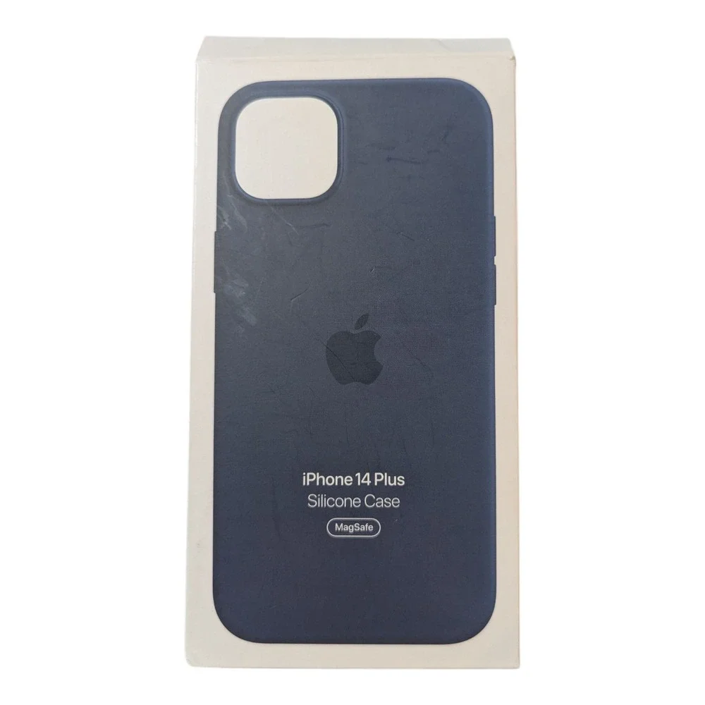 F3. Apple‎ Silicone Case with MagSafe for iPhone 14 Plus or 15 Plus - Navy Blue