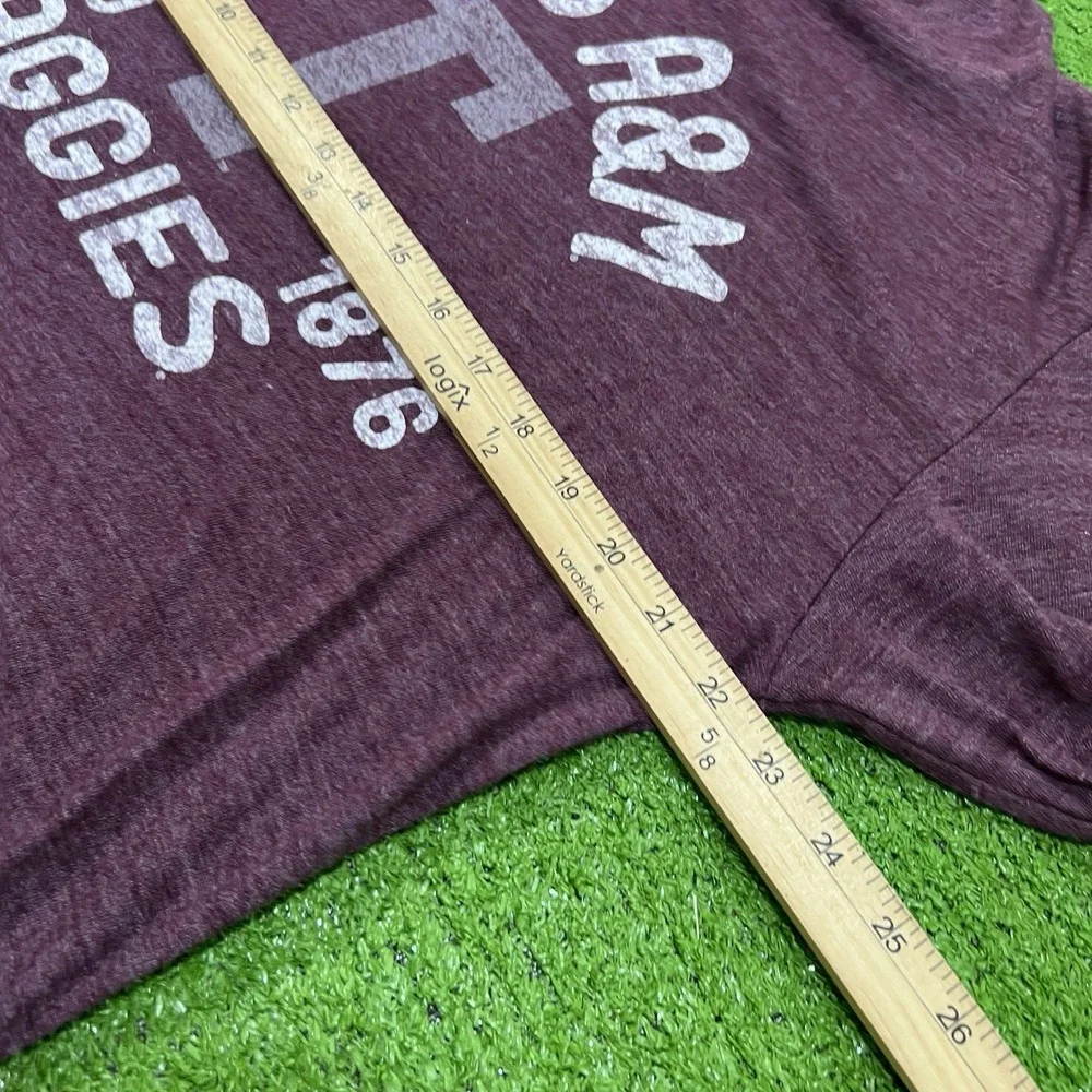 Retro‎ Texas A&M Shirt LG Adidas Aggie Football Throwback Gameday Shirt Block T