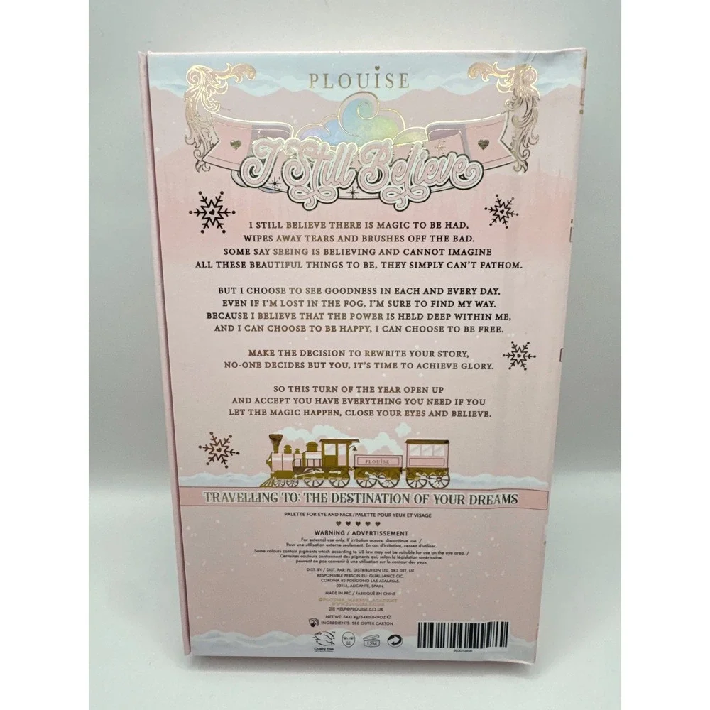 PLouise I Still Believe Eye and Face Palette 54 Shades P.Louise Express Pink NIB