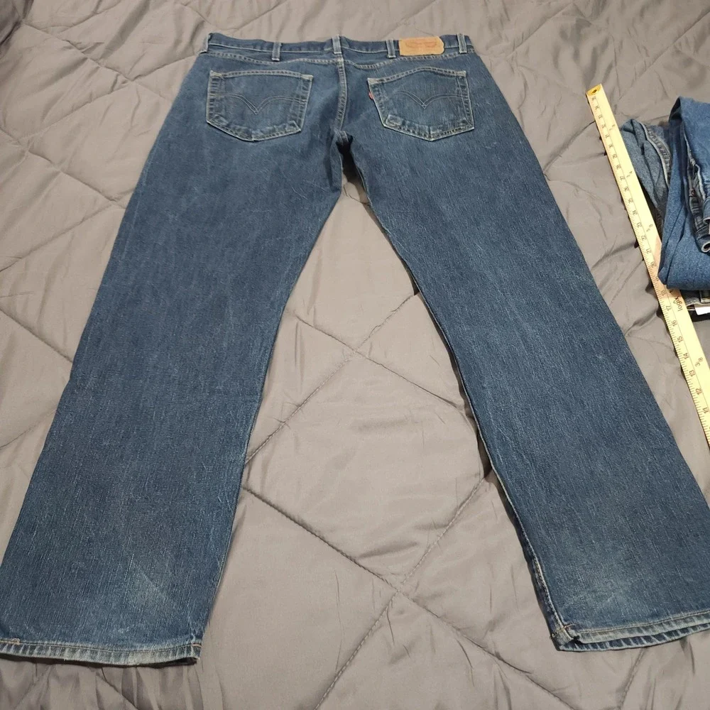 Levi's‎ 501 Jeans Men's 38x30 High Rise Button Fly Blue Denim 100% Cotton