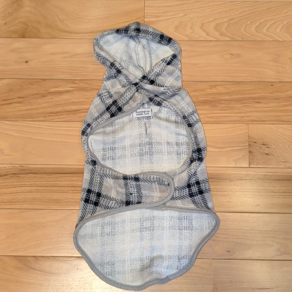 N/A velcro hooded grey