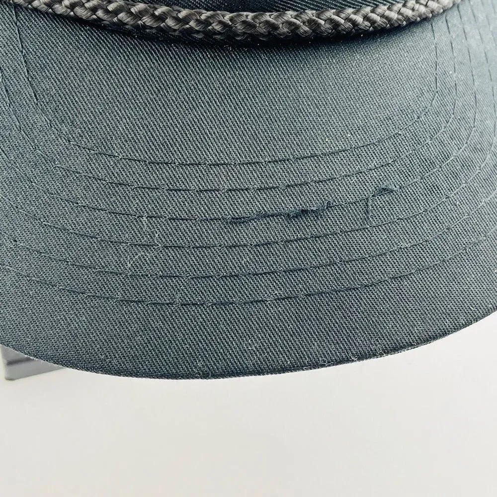 Vintage Rebel II/Tribute Tall Fescue Blend‎ Hat Black Twill Strapback Adjustable