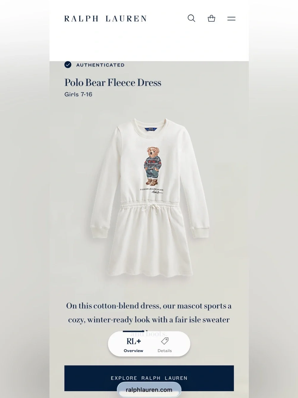 Ralph Lauren cozy fleece