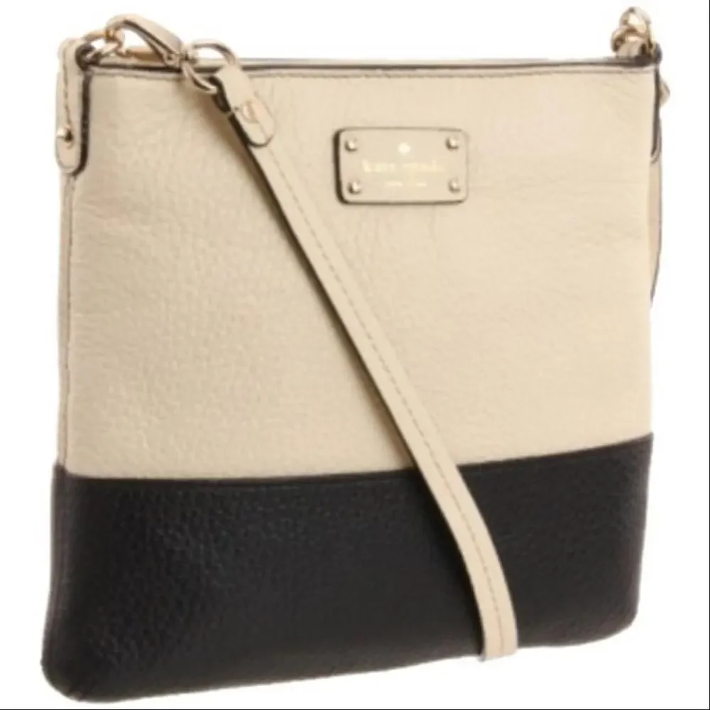 Kate Spade‎ Grove Court Black Ivory Colorblock Crossbody Bag
