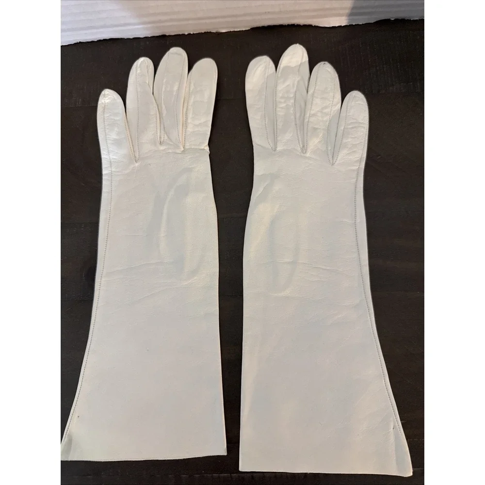 Vintage Women's Long Leather Gloves 11