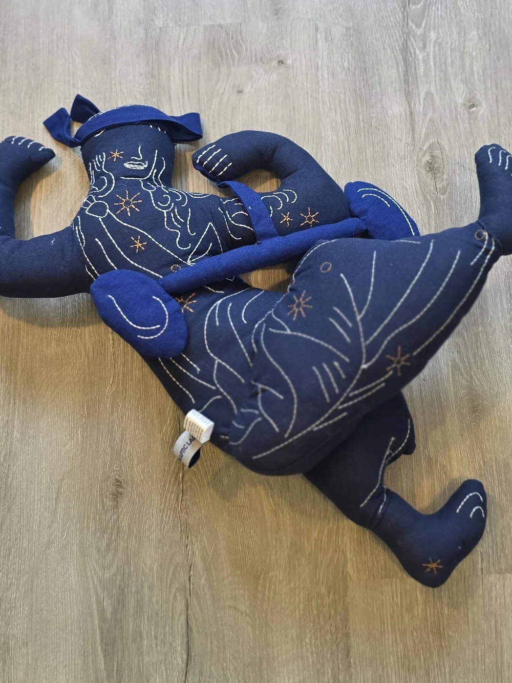 Free People Navy Blue 2022 Haptic Lab Libra Zodiac Celestial Doll Pillow 19