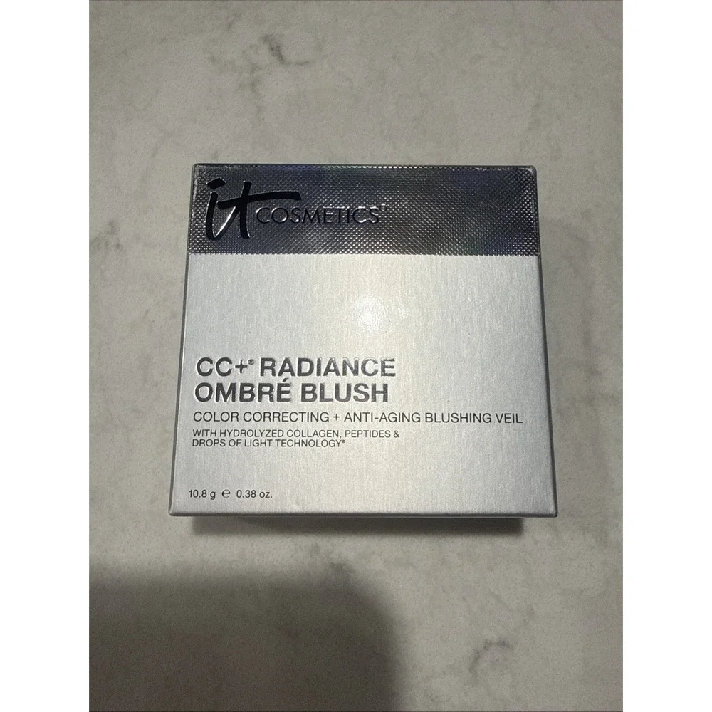 NIB IT Cosmetics CC+ Radiance Ombre Blush‎ Color Correct Anti Aging Coral Flush