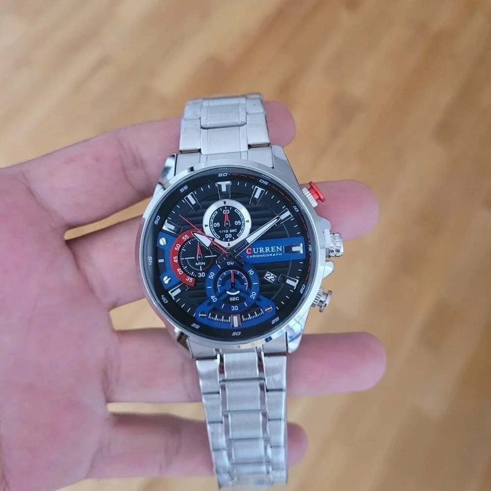 CURREN Stylish Chronograph Stainless Steel Watch for Men‎