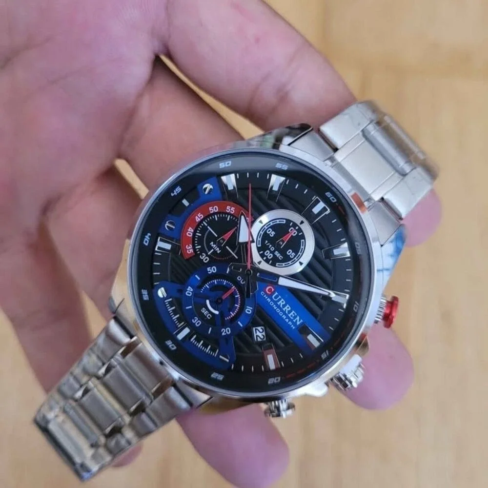 CURREN Stylish Chronograph Stainless Steel Watch for Men‎