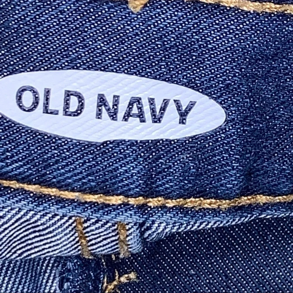 OLD NAVY Girls Size 16 Denim Rough Hem Cuffed Blue Jean Shorts