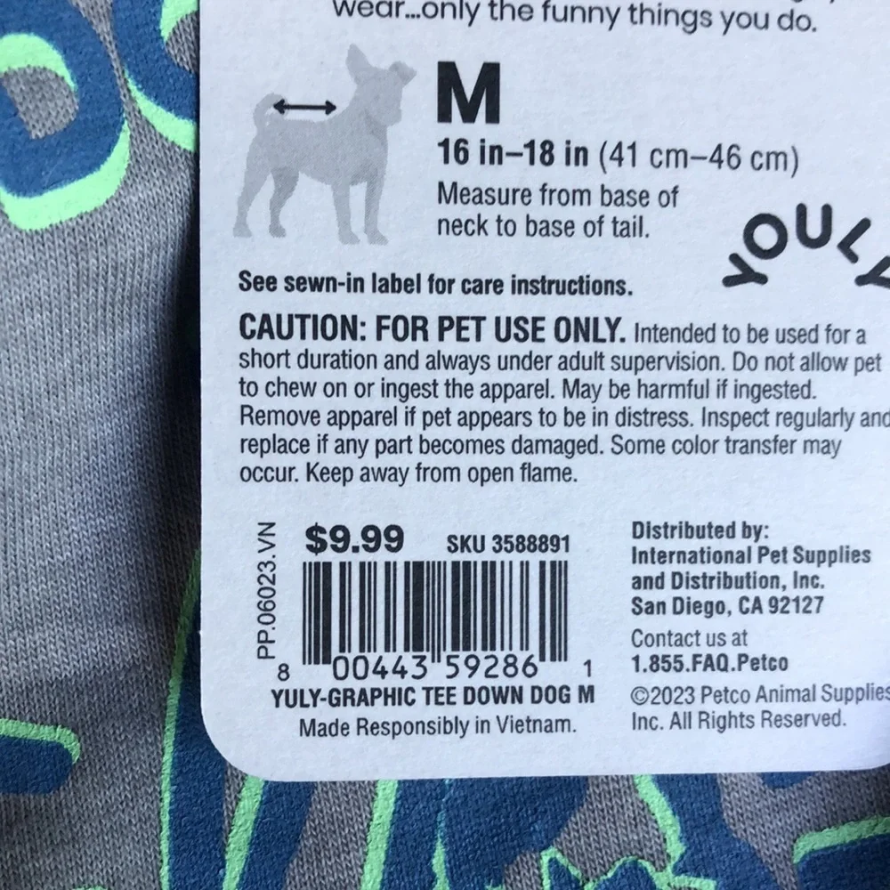 NWT Youly “the Comic” Down Dog T-shirt M