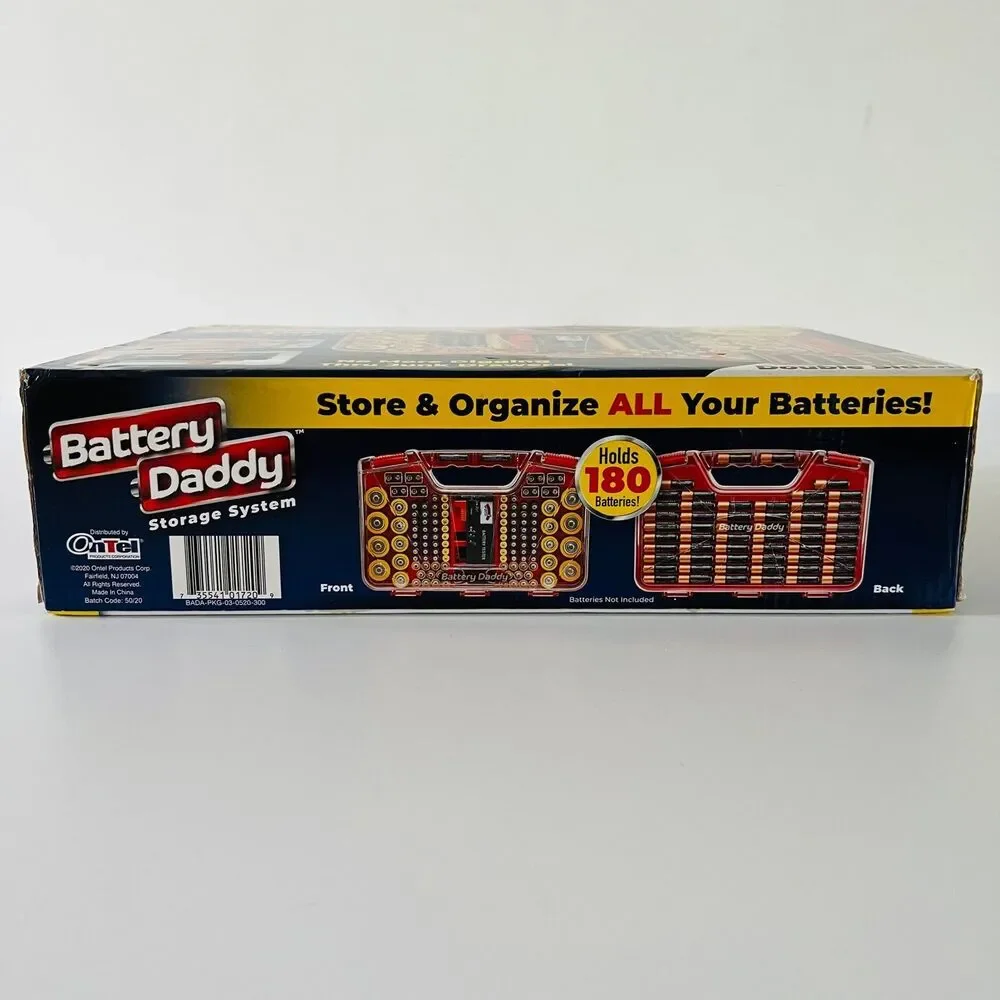 BATTERY DADDY™ 180 Battery Organizer and Storage Case with Tester